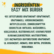 Easy Mix Burger  - Free Gift
