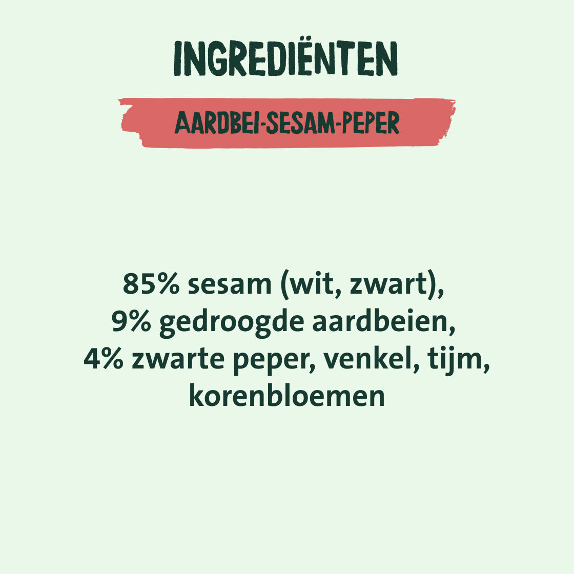 Aardbei Sesam Peper - Kruidenmix
